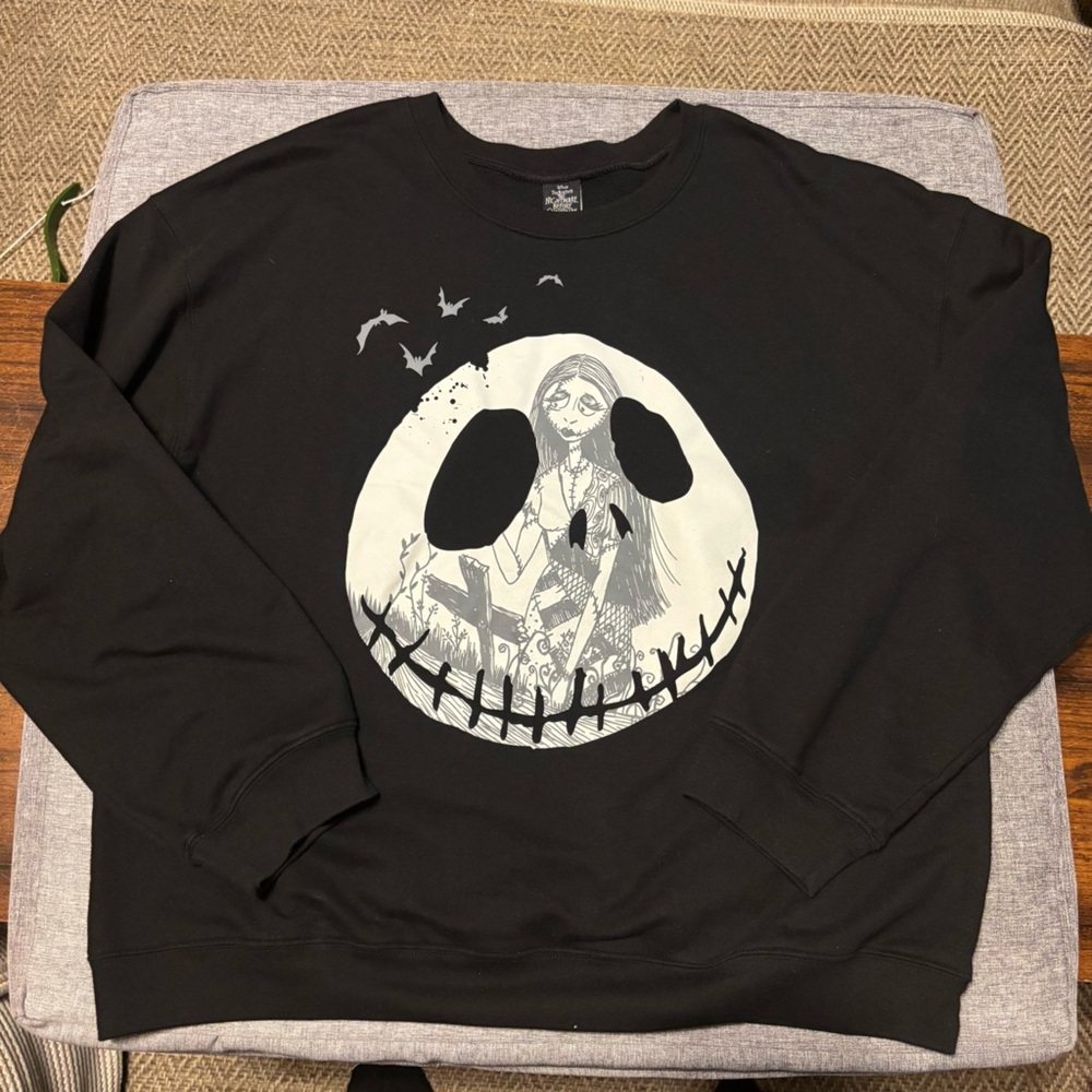 The Nightmare Before Christmas - Jack Face/Sally Sweatshirt, XXL (19)